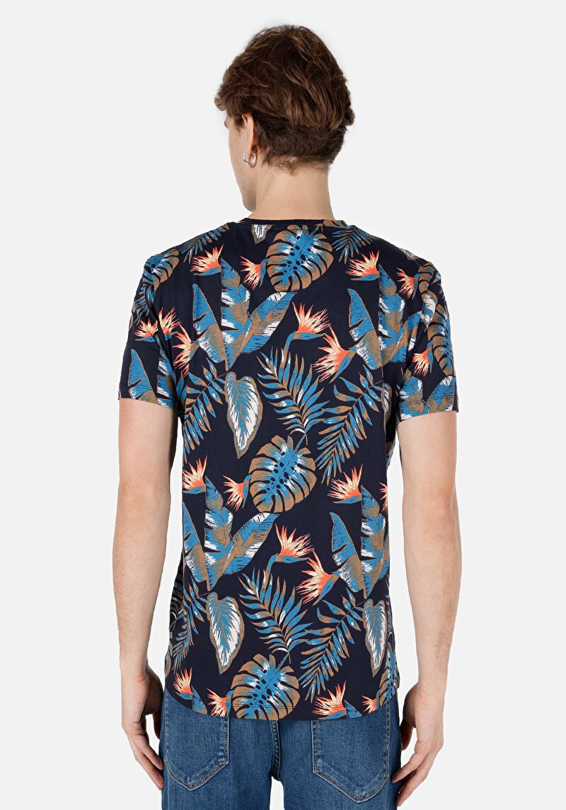 Показати інформацію про Футболка З Коротким Рукавом Чоловіча Синя  Cl1067731