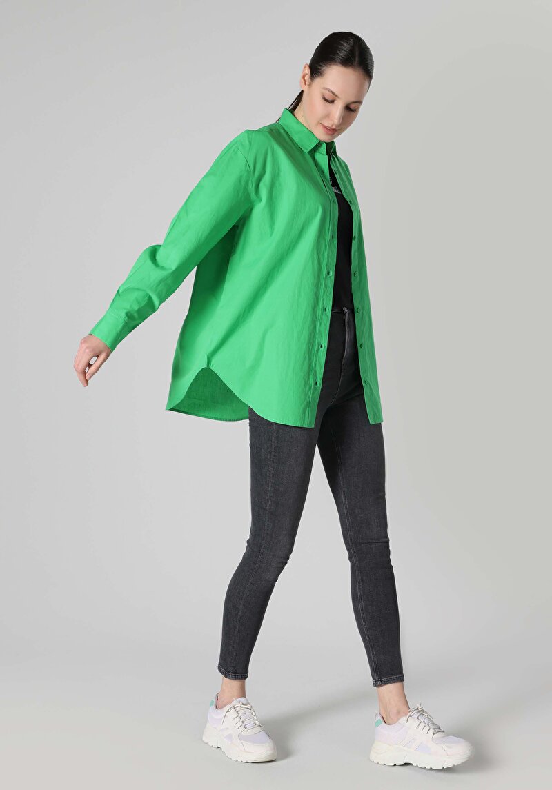 Зображення Сорочка З Довгим Рукавом Жіноча Зелена Cl1062116