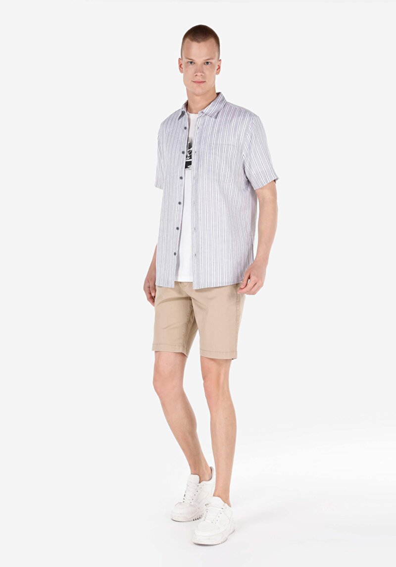 Зображення Сорочка З Коротким Рукавом Чоловіча Сіра Cl1067847