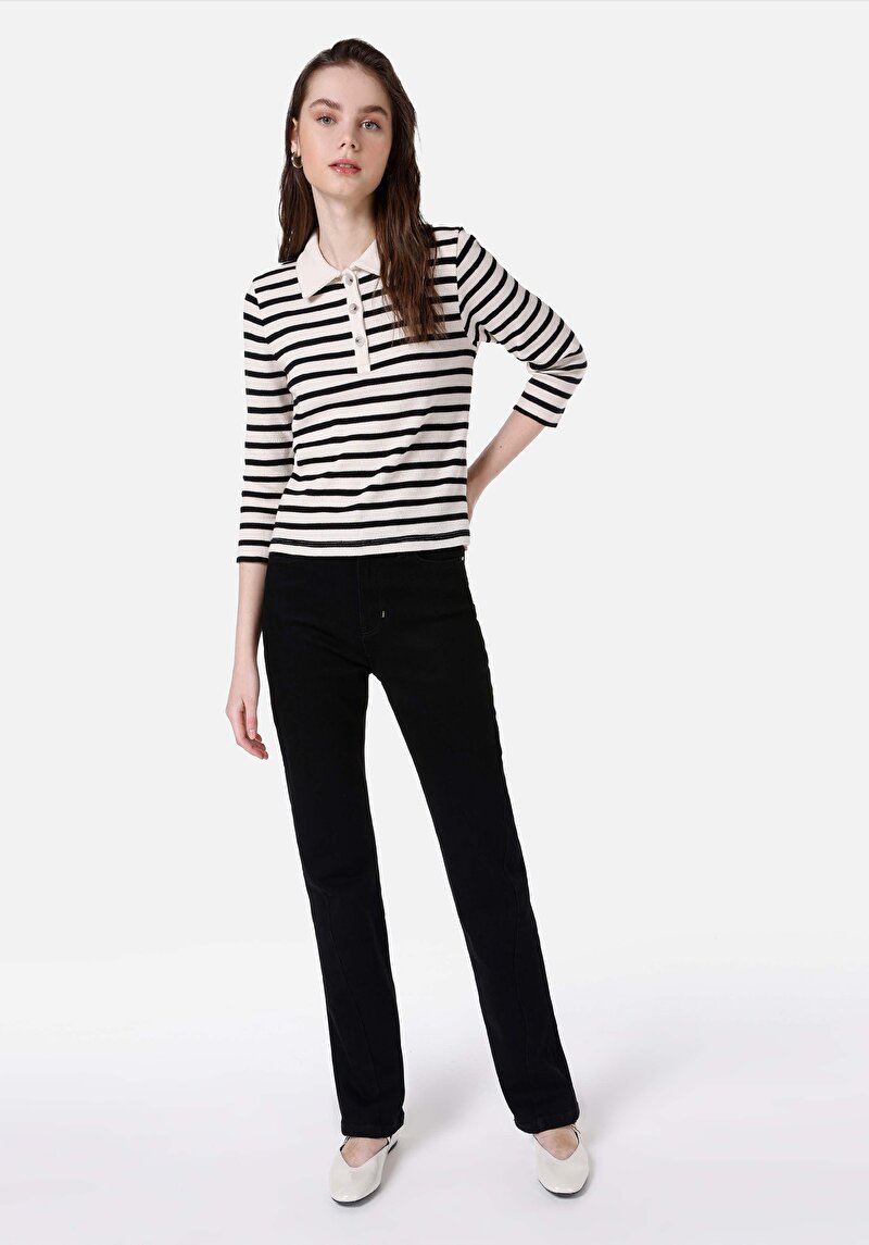 Показати інформацію про Футболка З Довгим Рукавом Жіноча Чорна  Cl1067903