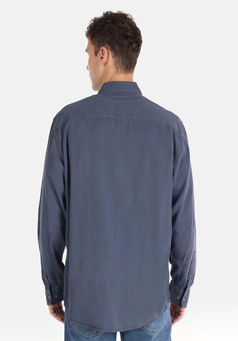 Зображення Сорочка З Довгим Рукавом Чоловіча Блакитна Cl1064676