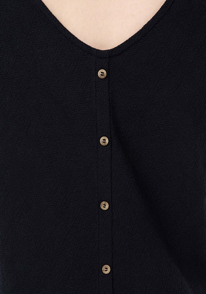 Показати інформацію про Футболка З Коротким Рукавом Жіноча Чорна  Cl1067918