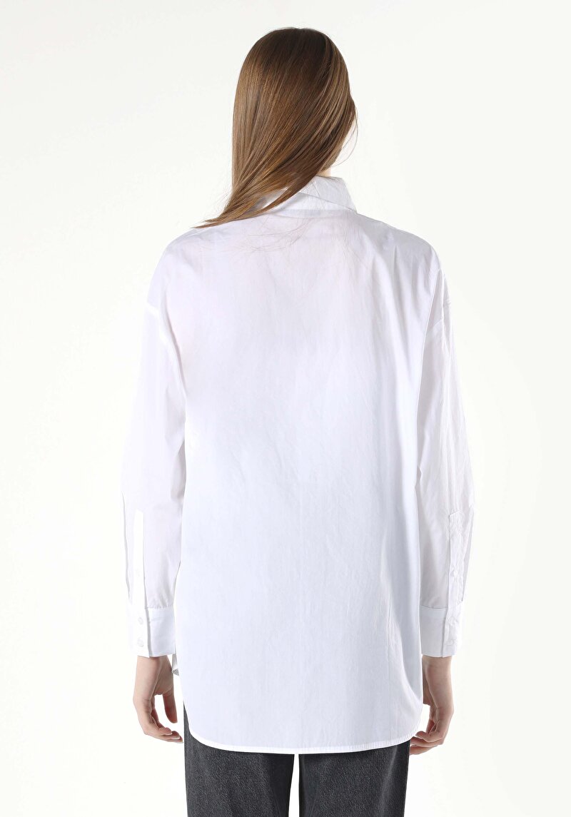 Показати інформацію про Сорочка З Довгим Рукавом Жіноча Біла  Cl1062470