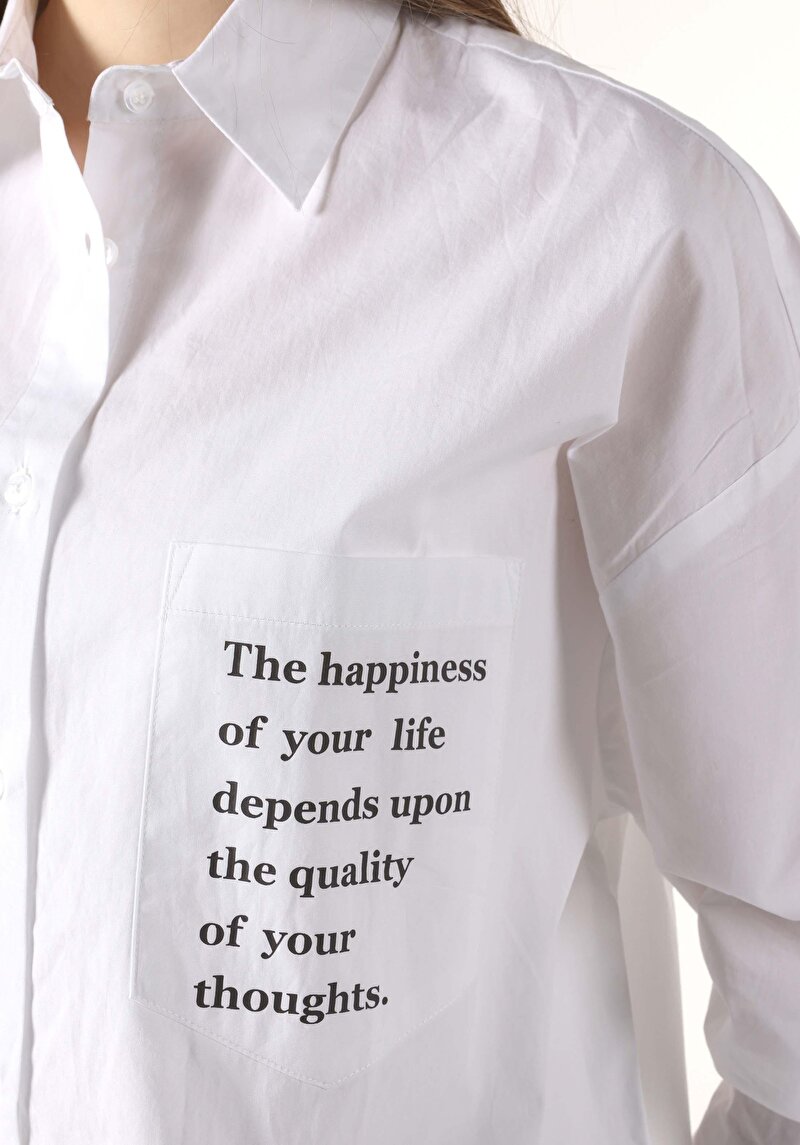 Показати інформацію про Сорочка З Довгим Рукавом Жіноча Біла  Cl1062470