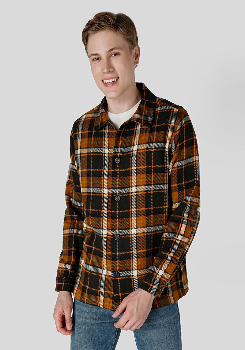 Зображення Сорочка З Довгим Рукавом Чоловіча Зелена  Cl1064802