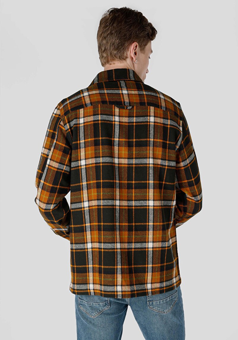 Показати інформацію про Сорочка З Довгим Рукавом Чоловіча Зелена  Cl1064802