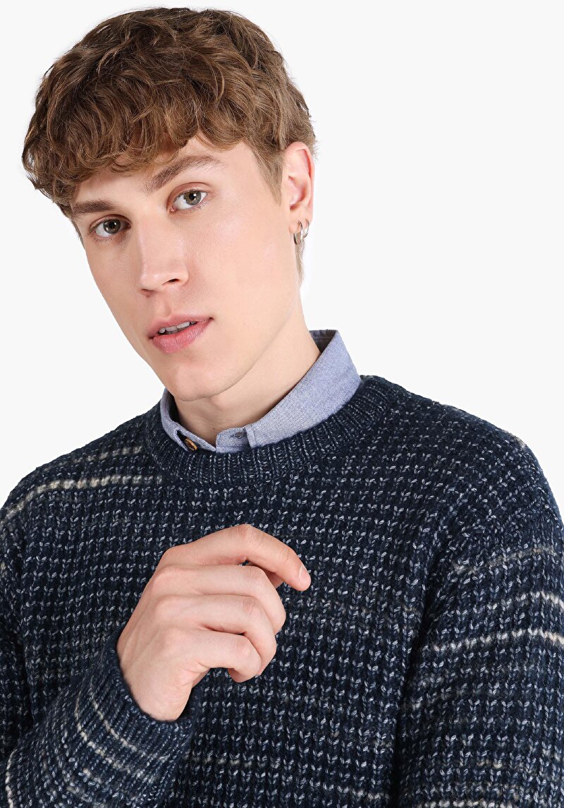 Показати інформацію про Светр Чоловічий Синій  Cl1064866