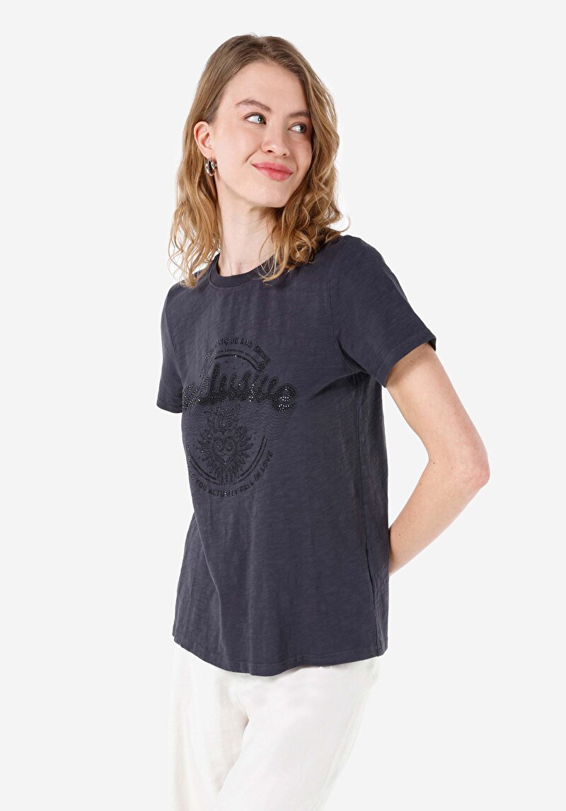 Зображення Футболка З Коротким Рукавом Жіноча Сіра  Cl1067960