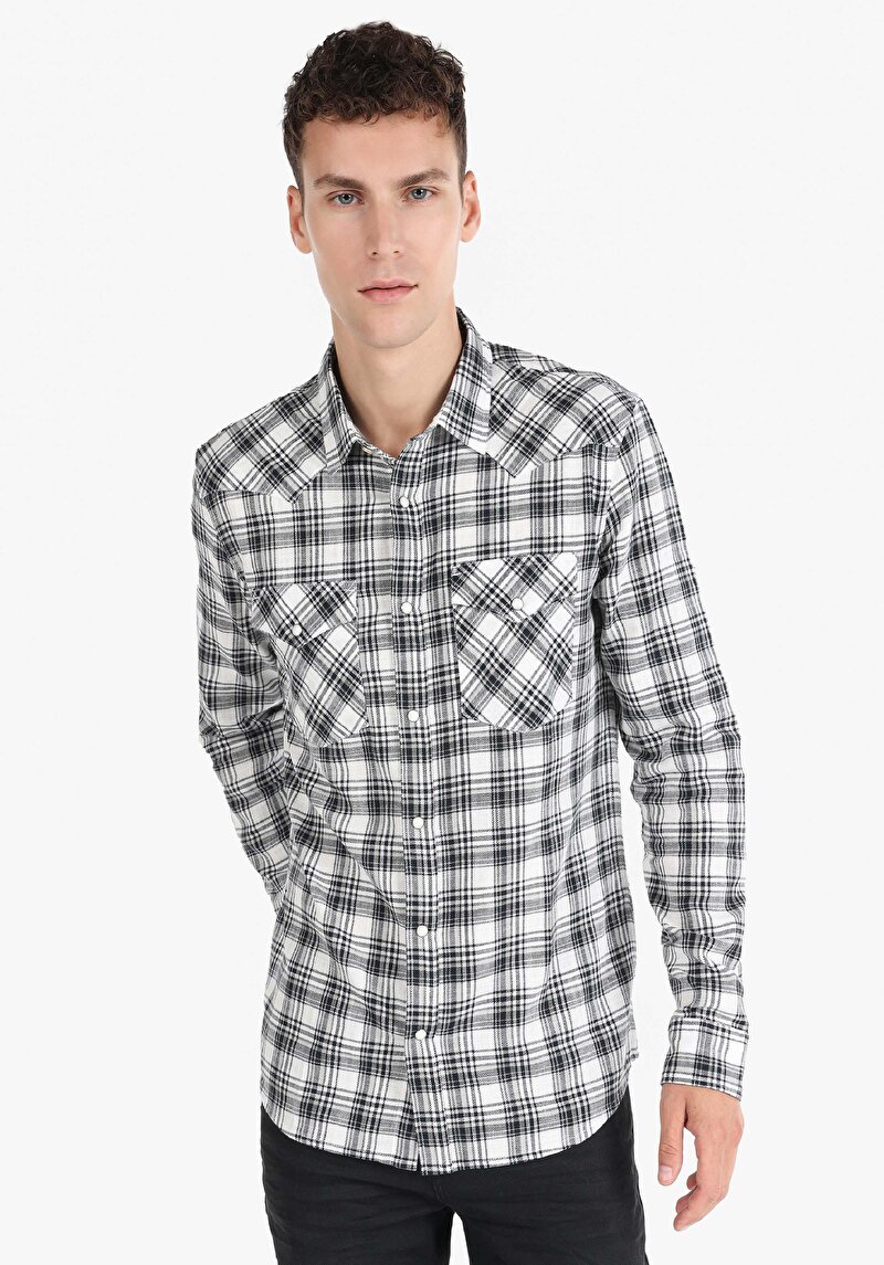 Зображення Сорочка З Довгим Рукавом Чоловіча Сіра  Cl1064909