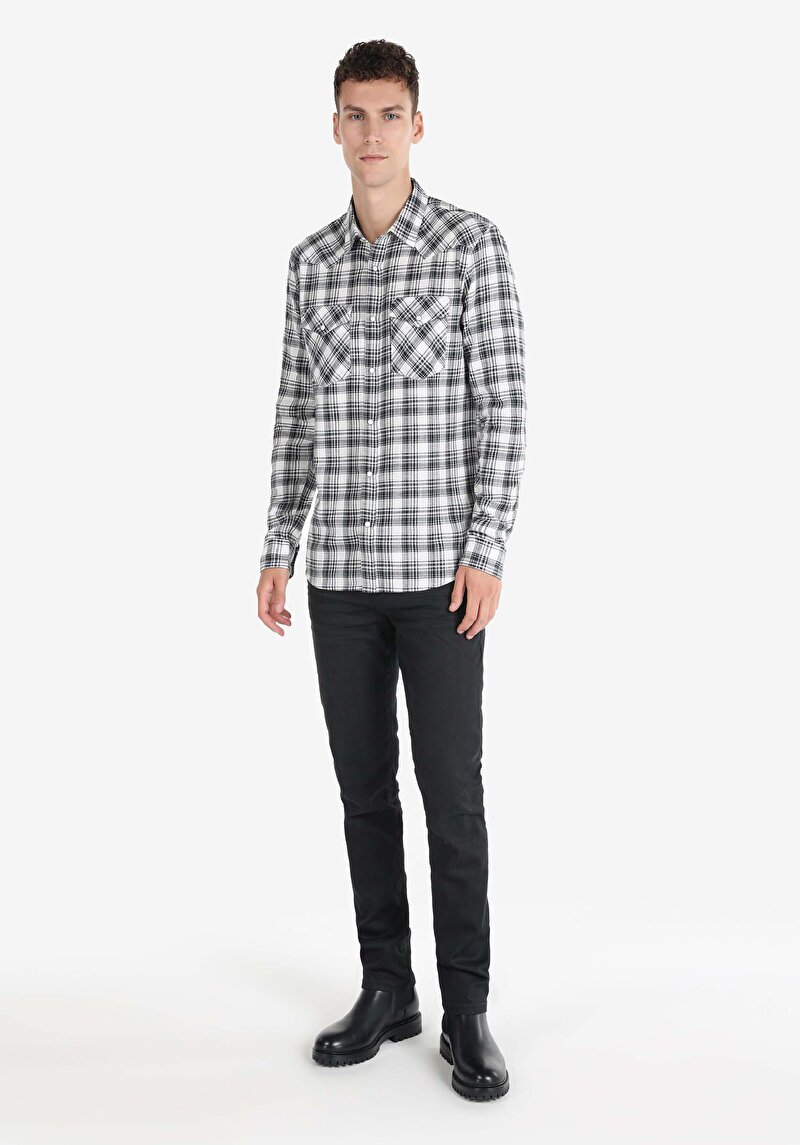 Показати інформацію про Сорочка З Довгим Рукавом Чоловіча Сіра  Cl1064909