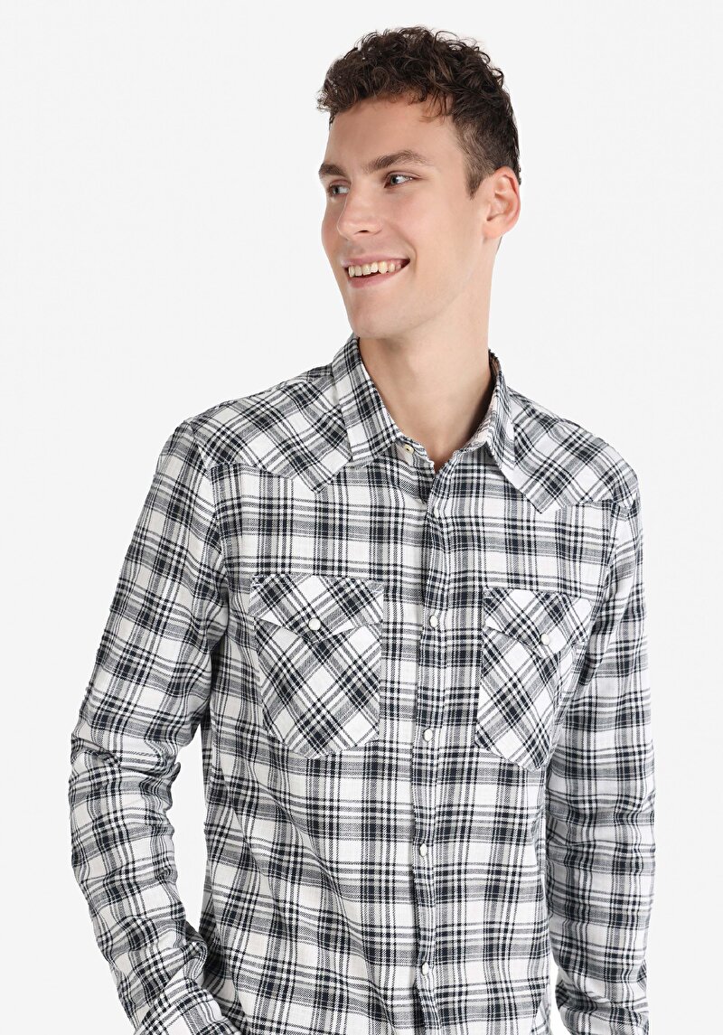 Показати інформацію про Сорочка З Довгим Рукавом Чоловіча Сіра  Cl1064909