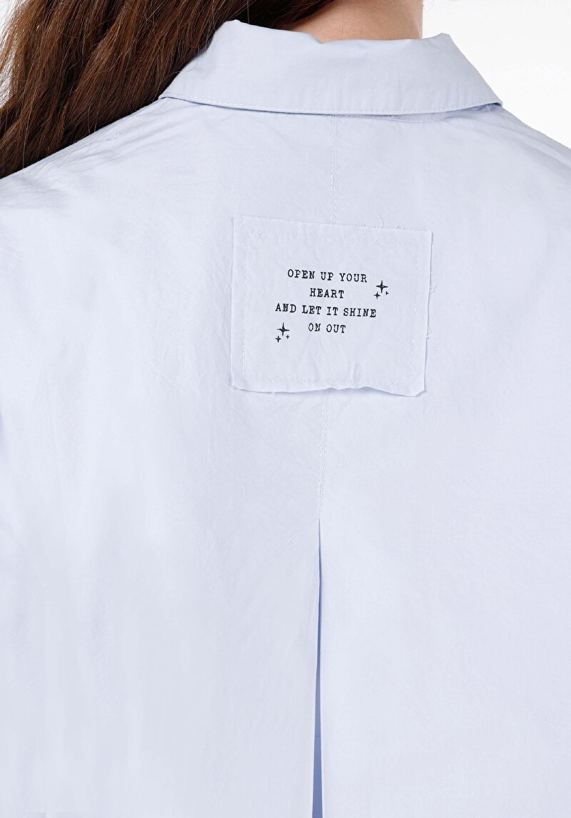 Показати інформацію про Сорочка З Довгим Рукавом Жіноча Блакитна  Cl1068072