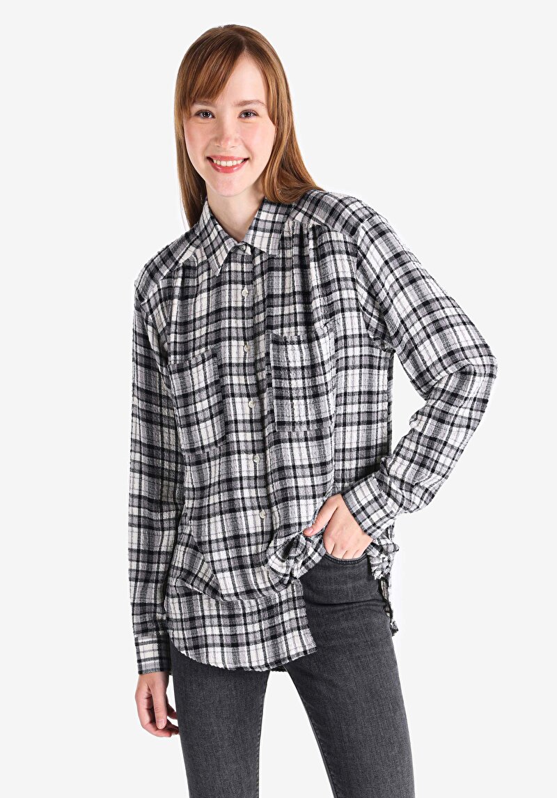 Зображення Сорочка З Довгим Рукавом Жіноча Чорна  Cl1065040