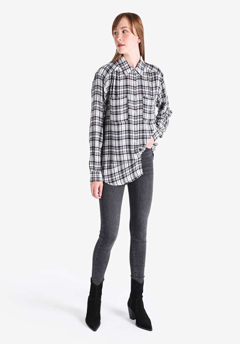 Показати інформацію про Сорочка З Довгим Рукавом Жіноча Чорна  Cl1065040