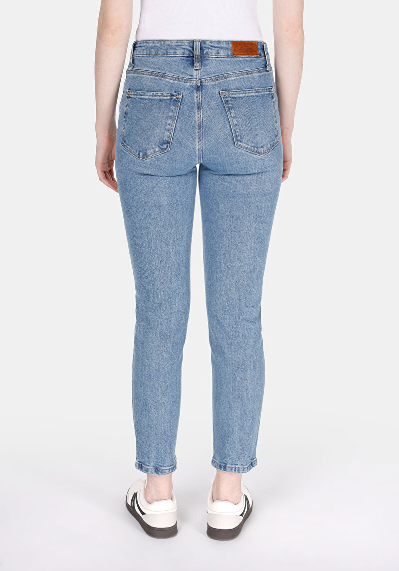 Зображення 703 Carla Джинси Жіночі Блакитні Вузького Крою Cl1073870