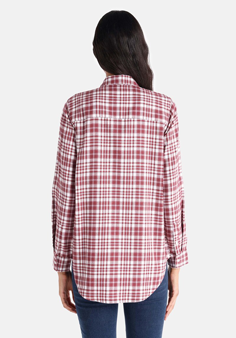 Показати інформацію про Сорочка З Довгим Рукавом Жіноча Бордова  Cl1065064