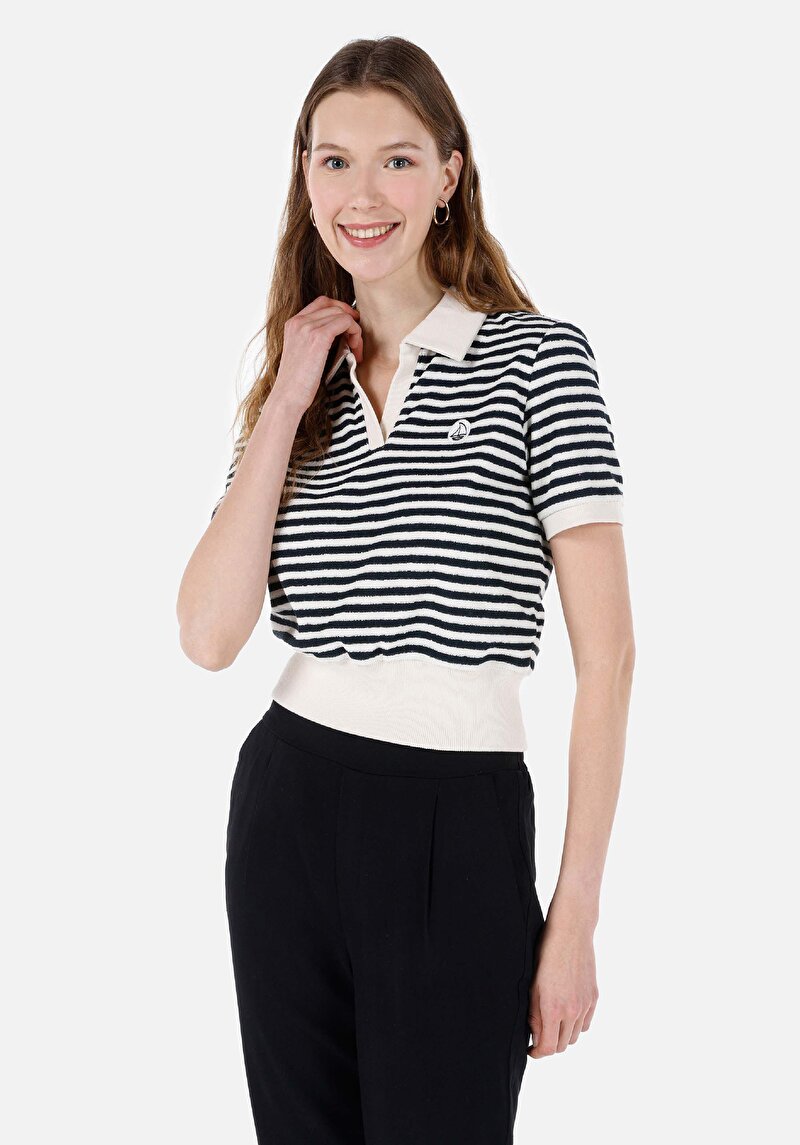 Зображення Футболка З Коротким Рукавом Жіноча Синя  Cl1068083