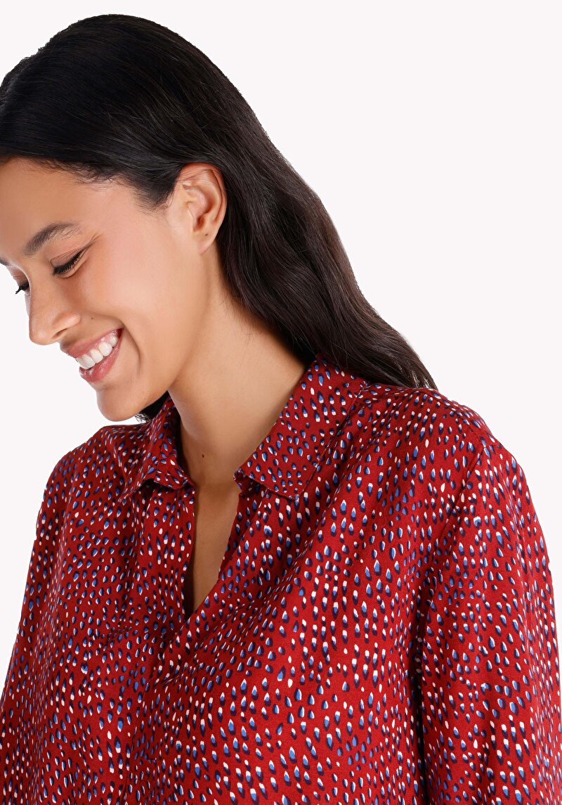 Показати інформацію про Сорочка З Довгим Рукавом Жіноча Бордова  Cl1065065