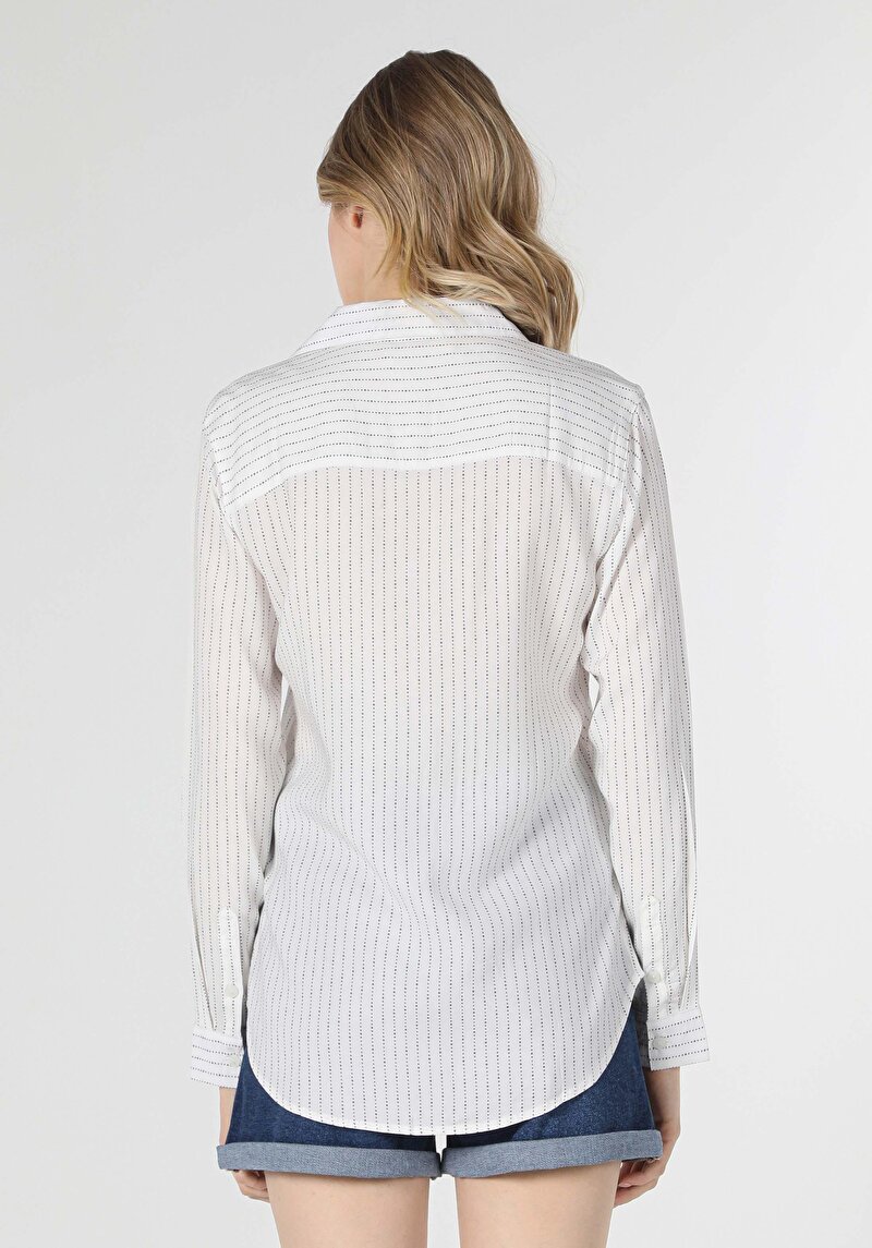 Показати інформацію про Сорочка З Довгим Рукавом Жіноча Біла  Cl1057162