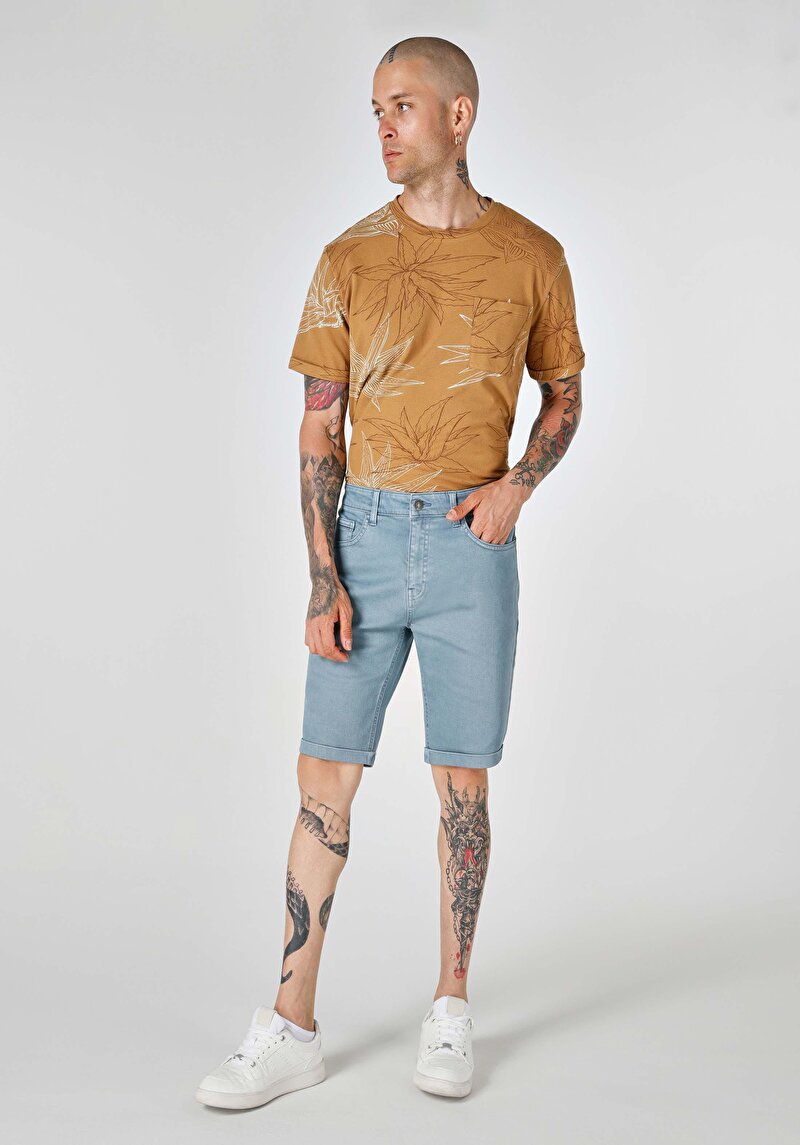 Показати інформацію про Шорти Чоловічі Блакитні  Cl1062644