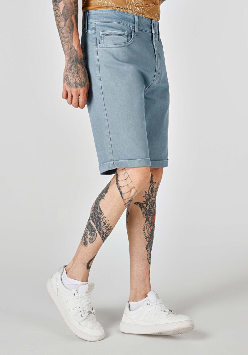 Показати інформацію про Шорти Чоловічі Блакитні  Cl1062644