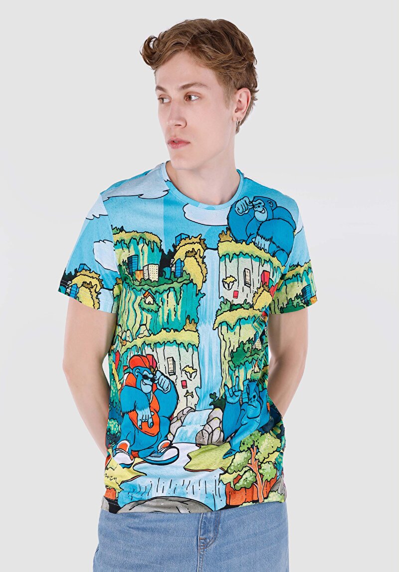 Зображення Футболка З Коротким Рукавом Чоловіча Мультіколор  Cl1062671