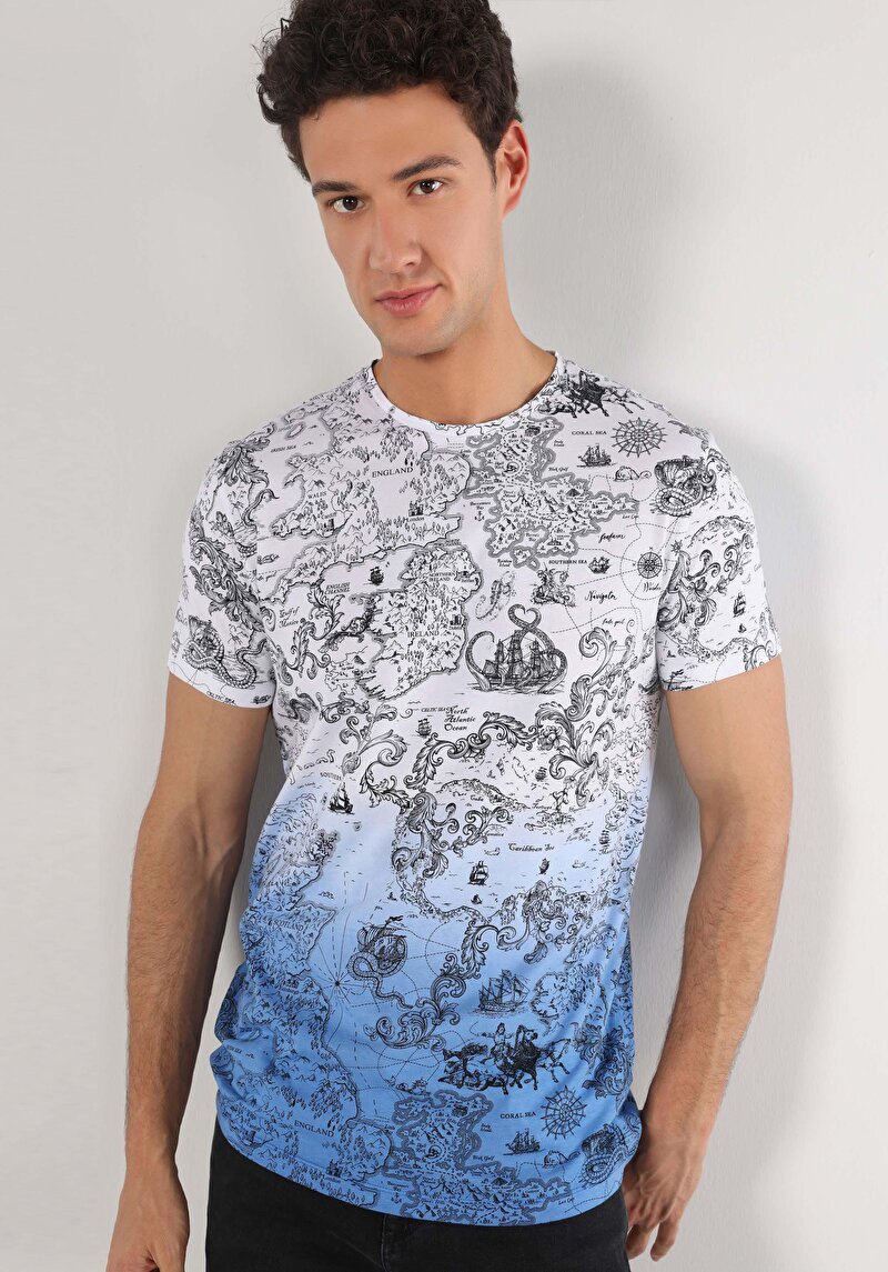 Показати інформацію про Футболка З Коротким Рукавом Чоловіча Біла  Cl1062683