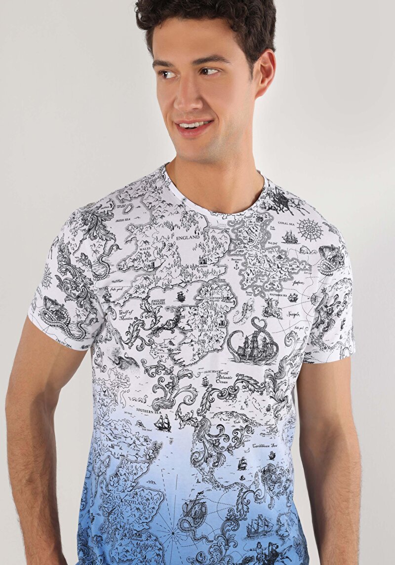 Показати інформацію про Футболка З Коротким Рукавом Чоловіча Біла  Cl1062683