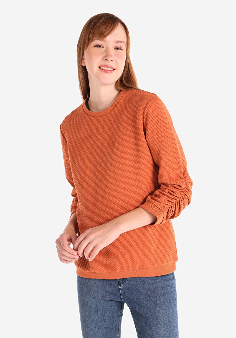 Зображення Футболка З Довгим Рукавом Жіноча Коричнева  Cl1065148