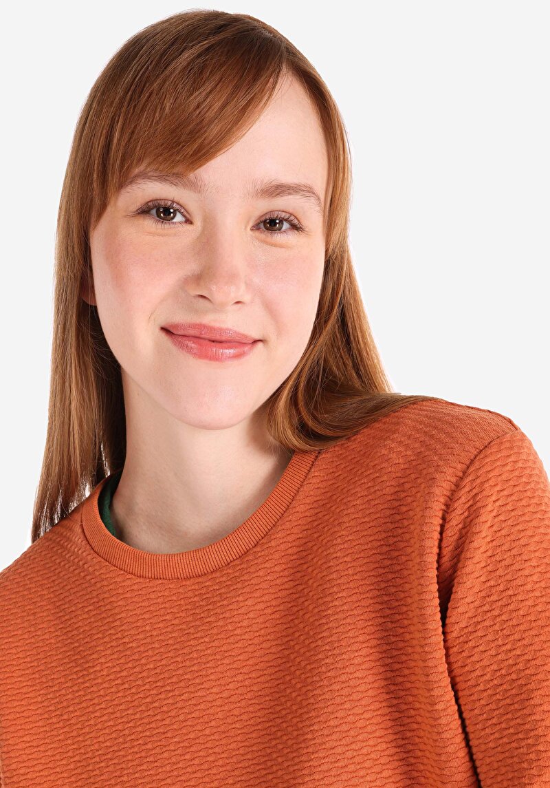 Зображення Футболка З Довгим Рукавом Жіноча Коричнева  Cl1065148