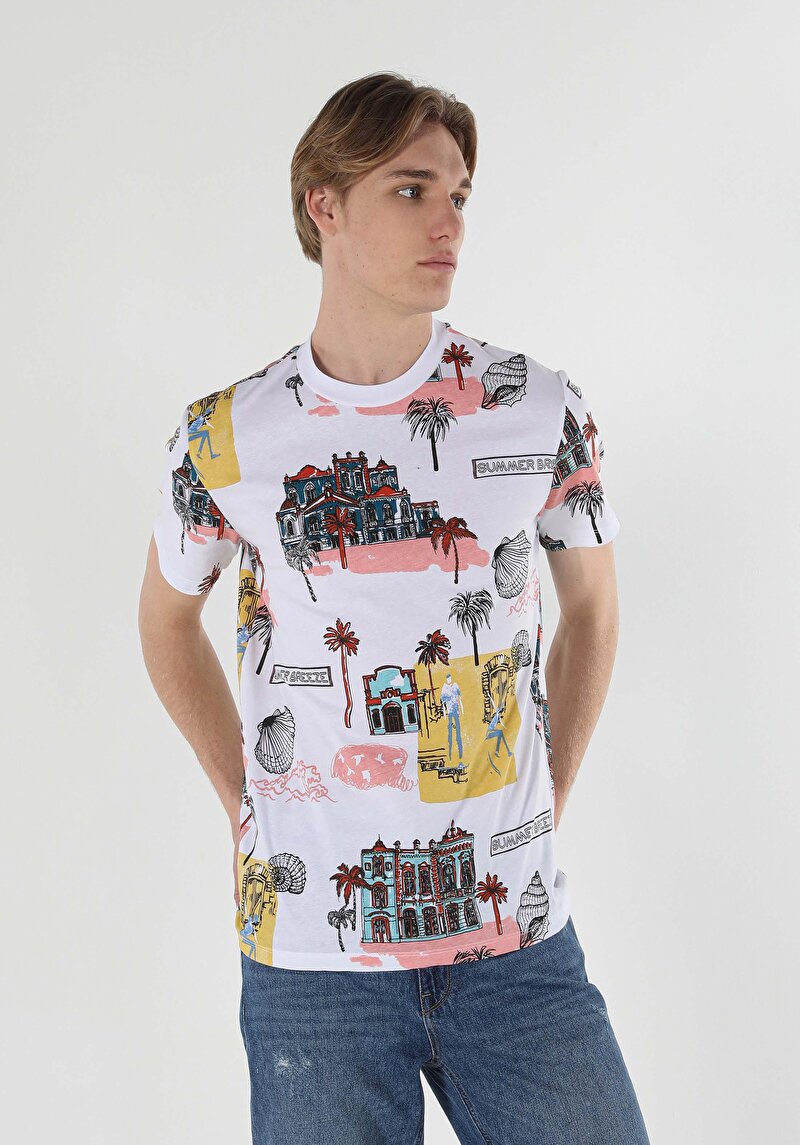 Зображення Футболка З Коротким Рукавом Чоловіча Біла  Cl1057827