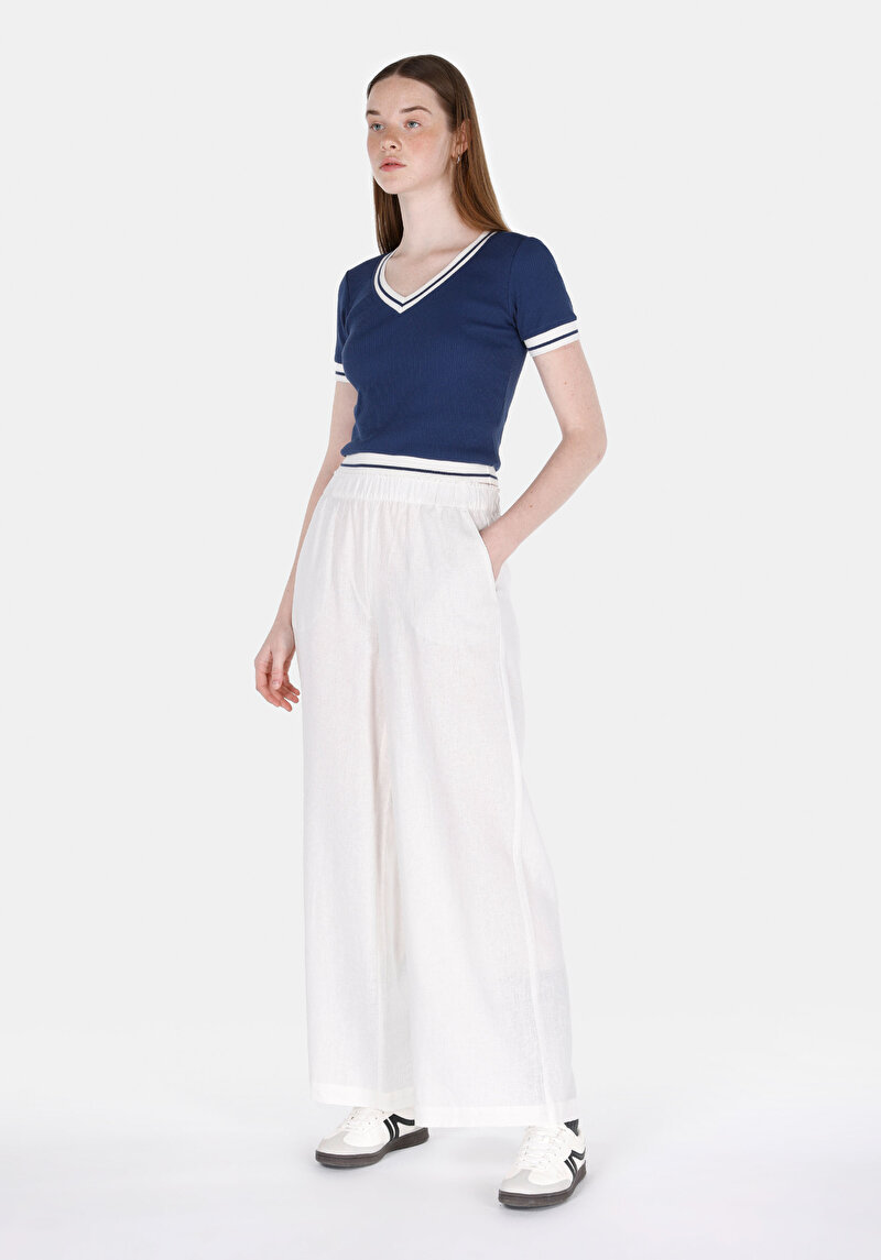 Показати інформацію про Светр Із Коротким Рукавом Жіночий Синій  Cl1074589