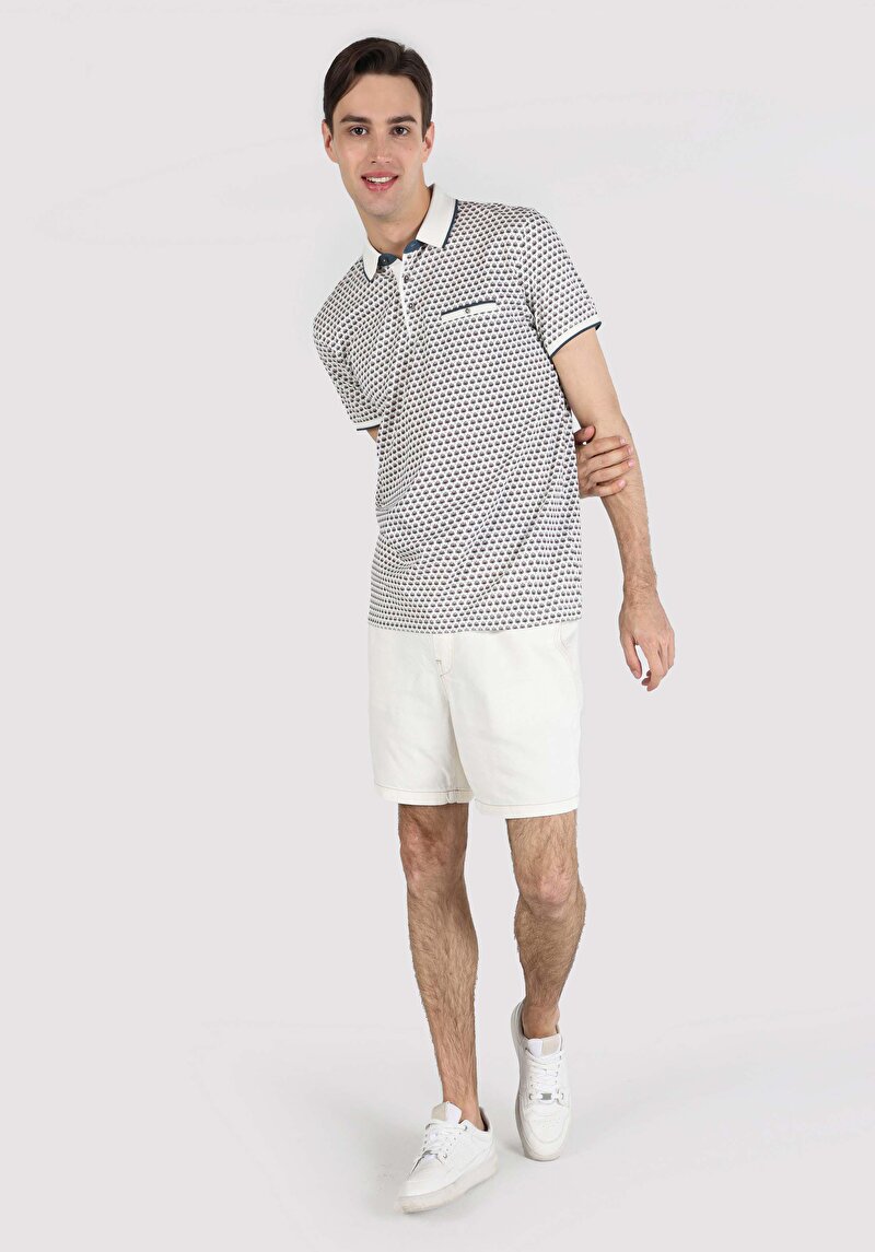 Зображення Поло З Коротким Рукавом Чоловіче Бежеве  Cl1062770