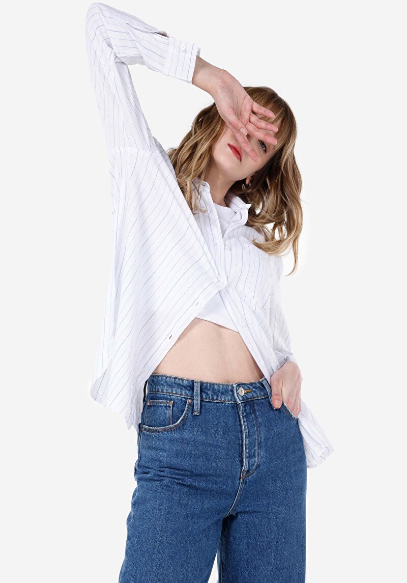 Зображення Сорочка З Довгим Рукавом Жіноча Біла  Cl1068247