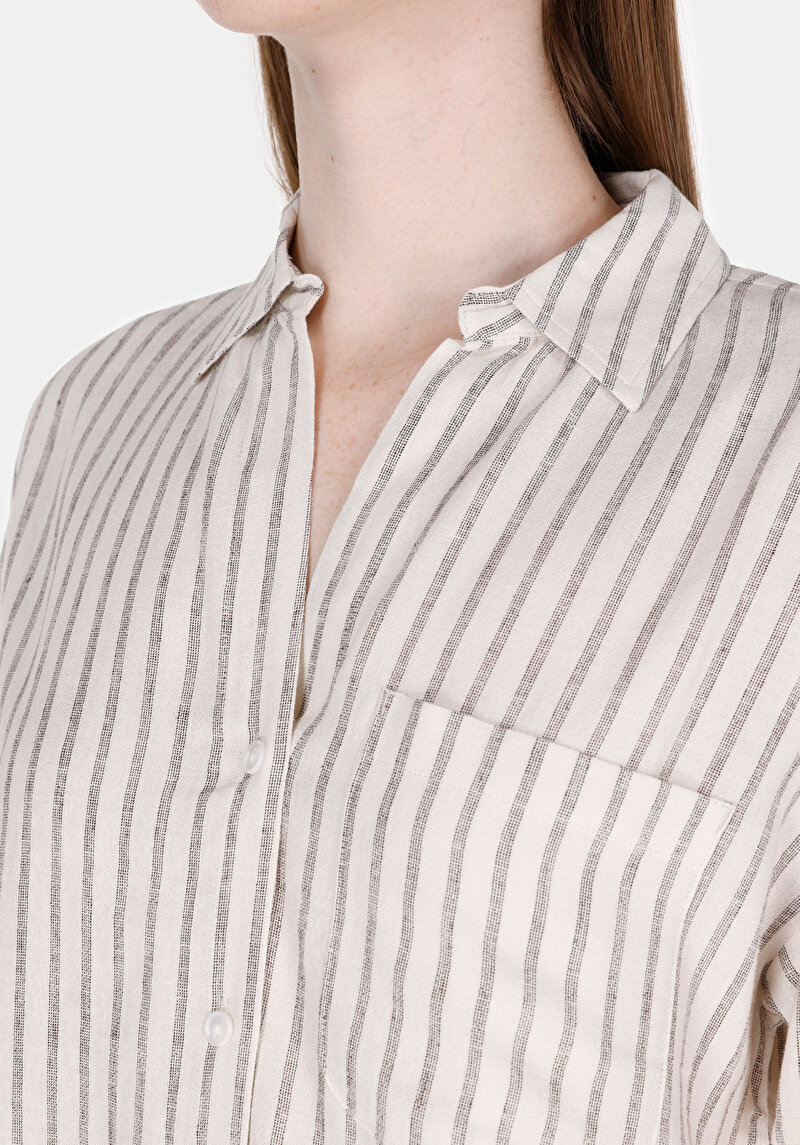 Зображення Сорочка З Коротким Рукавом Жіноча Бежева Cl1074648