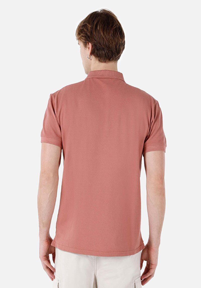 Показати інформацію про Поло З Коротким Рукавом Чоловіче Рожеве  Cl1068265