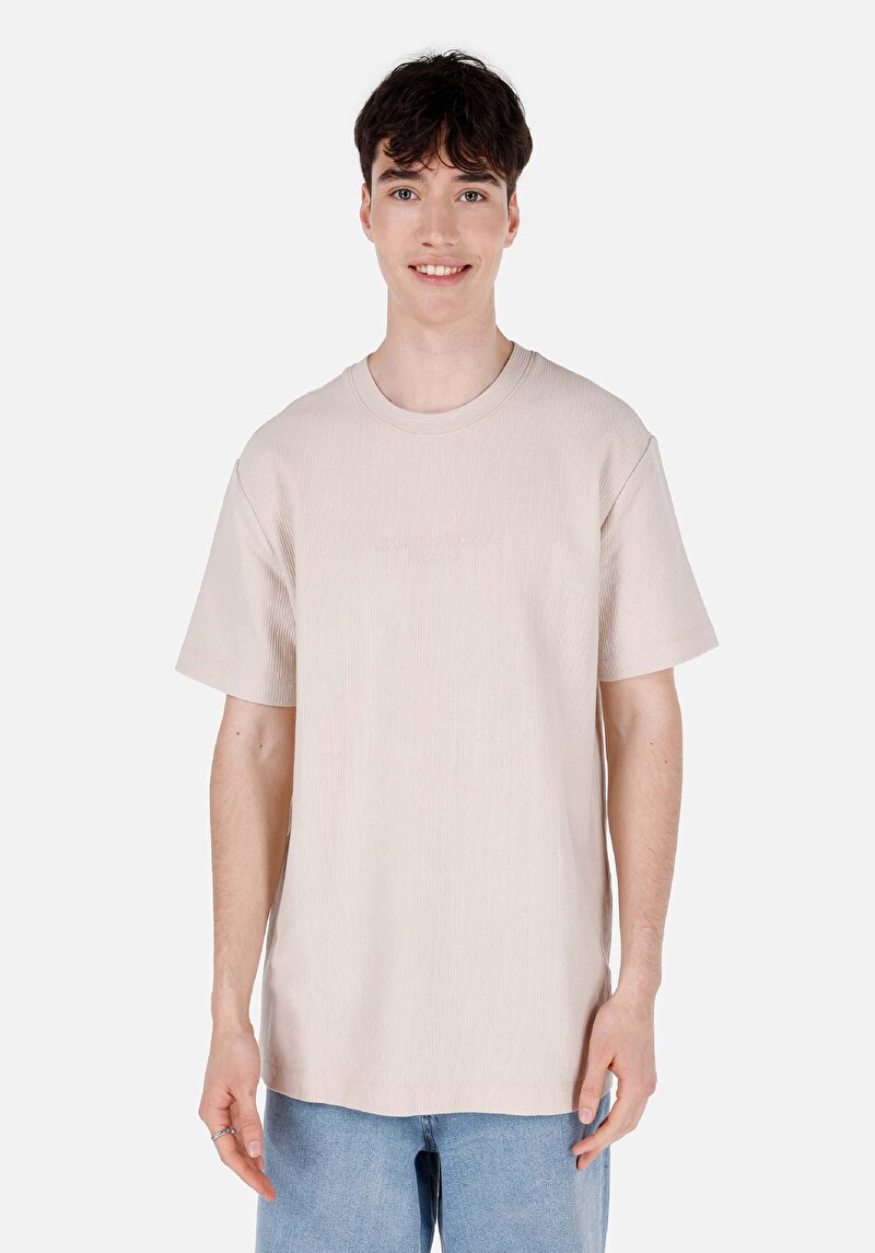 Зображення Футболка З Коротким Рукавом Чоловіча Бежева  Cl1068266