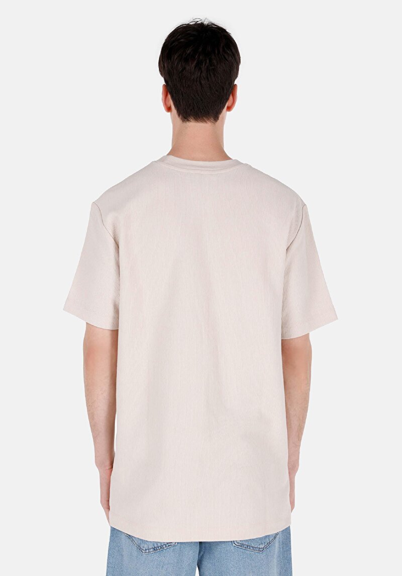 Показати інформацію про Футболка З Коротким Рукавом Чоловіча Бежева  Cl1068266