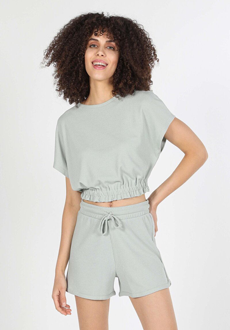 Показати інформацію про Футболка З Коротким Рукавом Жіноча Зелена  Cl1058161