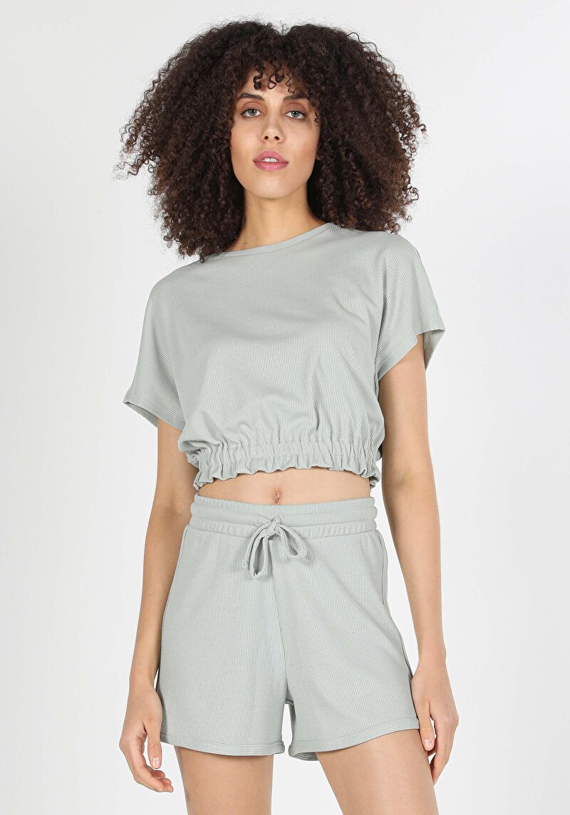 Показати інформацію про Футболка З Коротким Рукавом Жіноча Зелена  Cl1058161