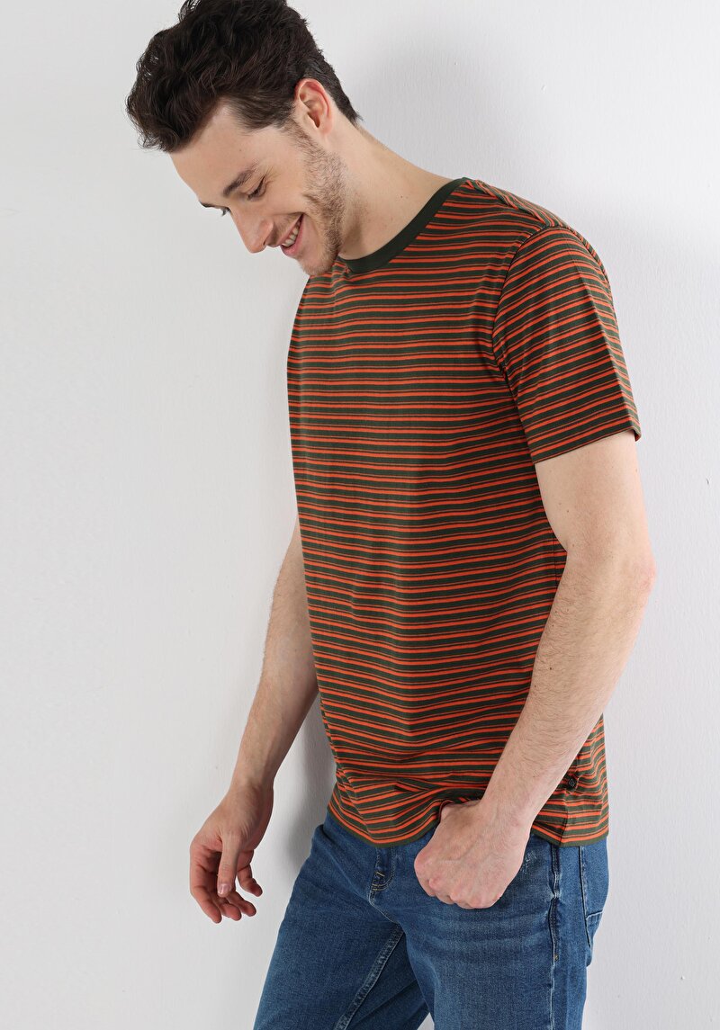 Зображення Футболка З Коротким Рукавом Чоловіча Помаранчева  Cl1062842