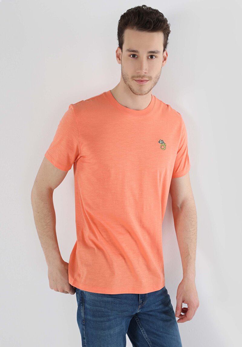 Показати інформацію про Футболка З Коротким Рукавом Чоловіча Червона  Cl1062854