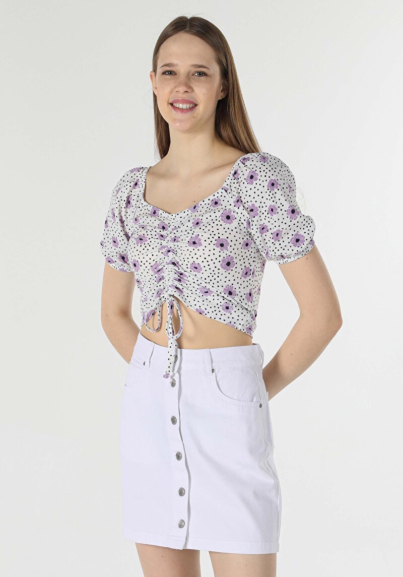 Показати інформацію про Футболка З Коротким Рукавом Жіноча Біла  Cl1058791