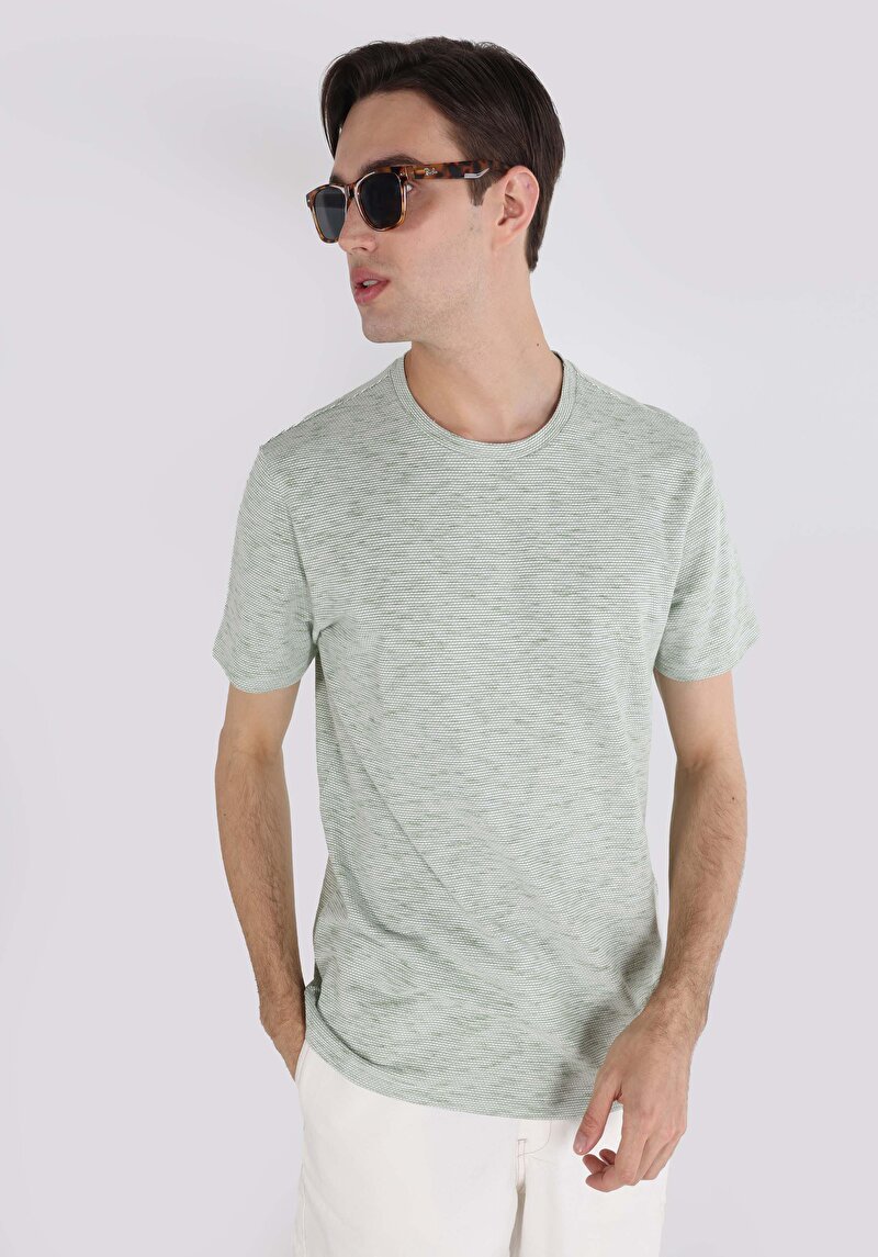 Зображення Футболка З Коротким Рукавом Чоловіча Зелена  Cl1062866