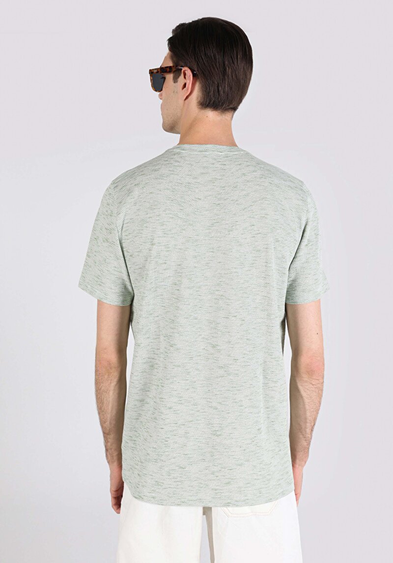 Показати інформацію про Футболка З Коротким Рукавом Чоловіча Зелена  Cl1062866