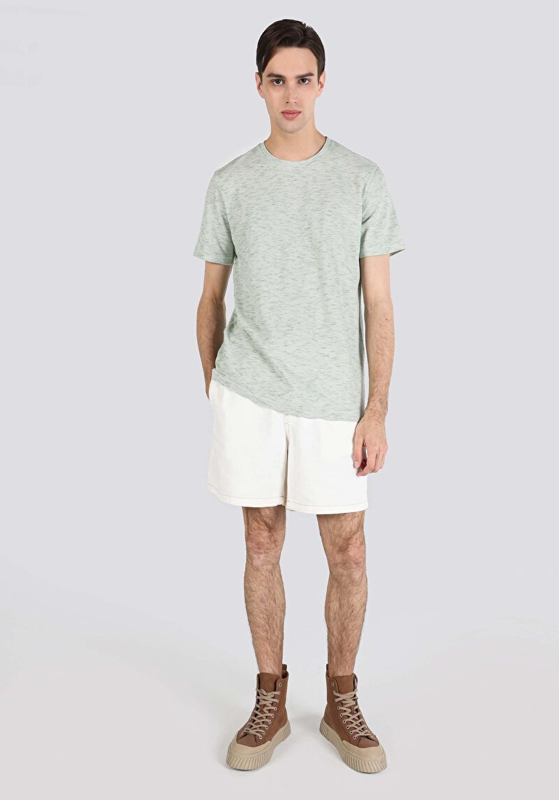 Показати інформацію про Футболка З Коротким Рукавом Чоловіча Зелена  Cl1062866