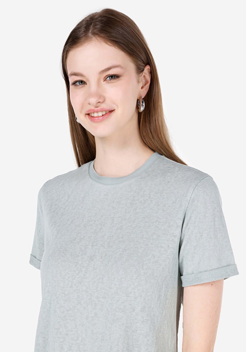 Показати інформацію про Футболка З Коротким Рукавом Жіноча Зелена  Cl1068563