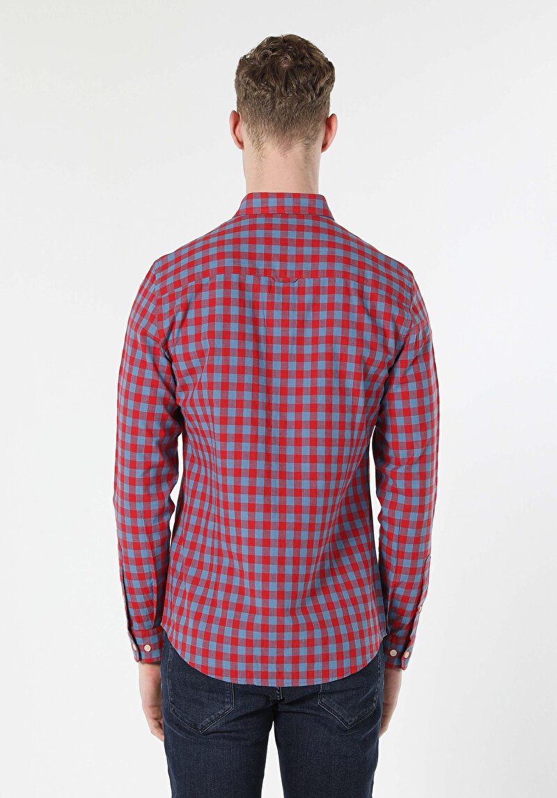 Показати інформацію про Сорочка З Довгим Рукавом Чоловіча Червона  Cl1058816