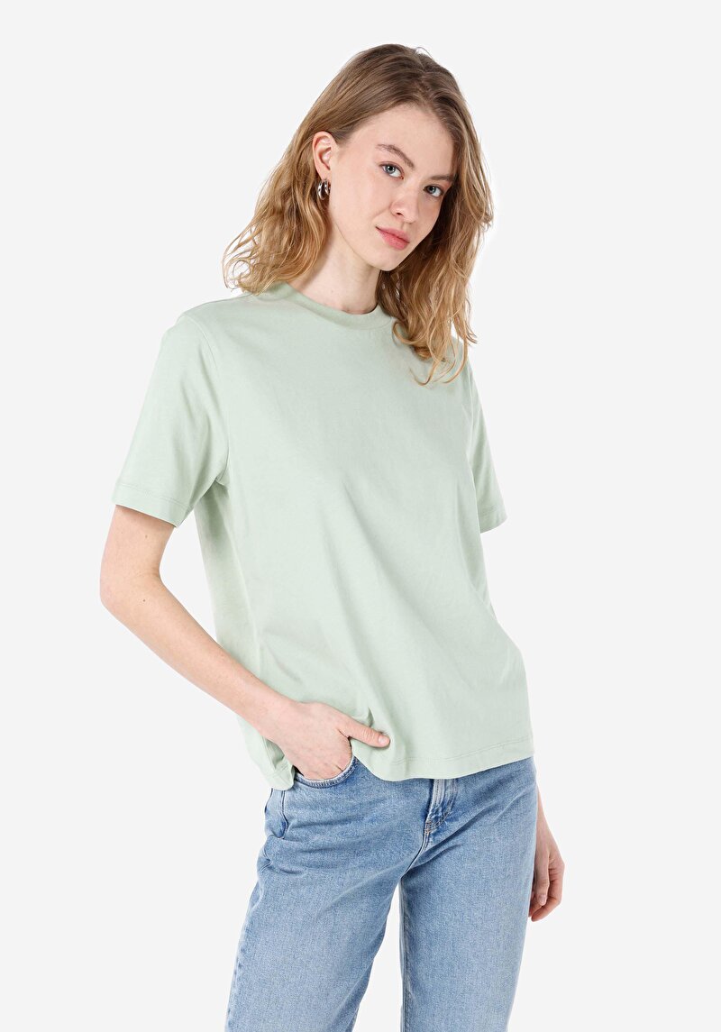 Зображення Футболка З Коротким Рукавом Жіноча Зелена  Cl1068570
