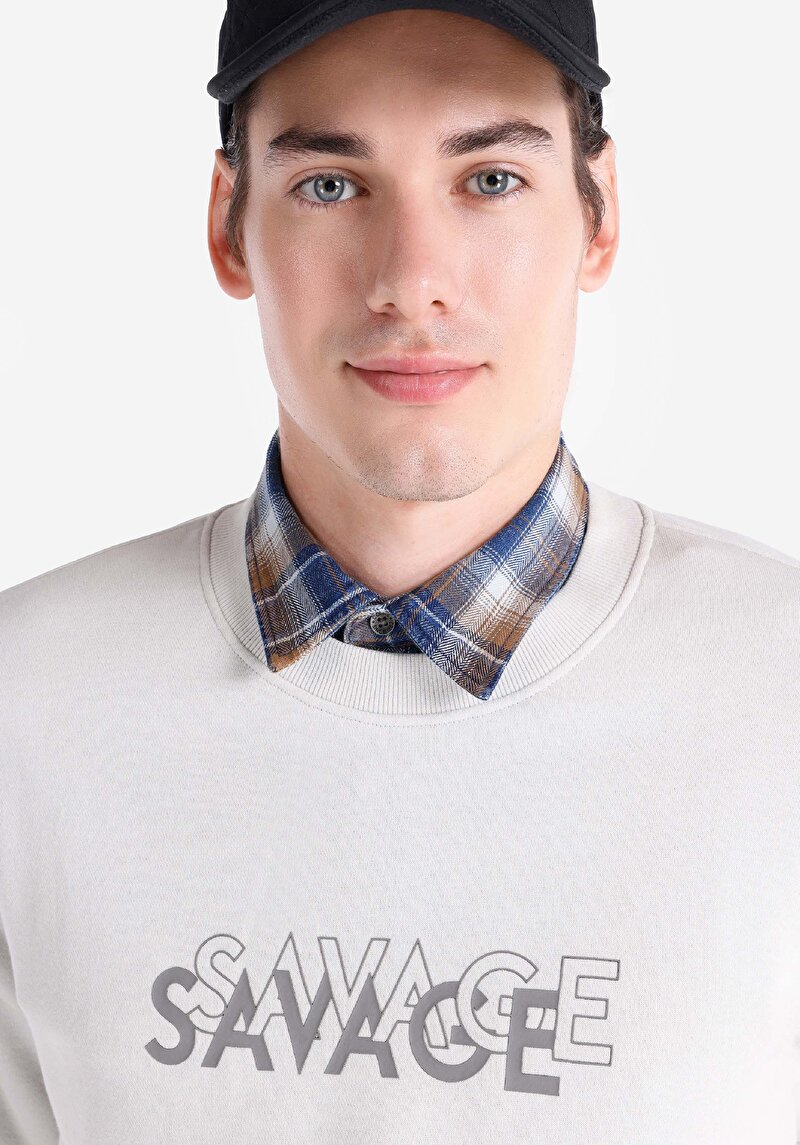 Показати інформацію про Толстовка Чоловіча Сіра  Cl1065688